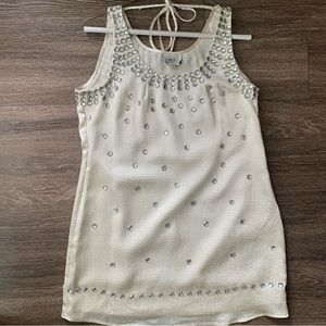 Eci NY Ivory Vintage Dress